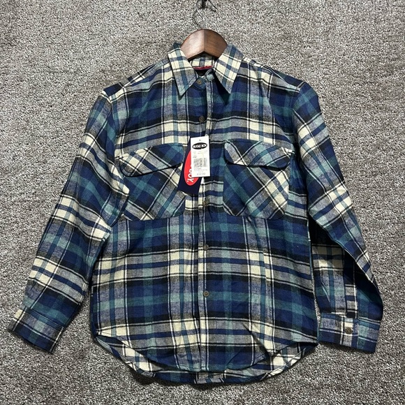 Bugle Boy Vintage Ramie Cotton Long Sleeve Button Up Plaid Shirt Youth Sm. 8/10 - Picture 1 of 7